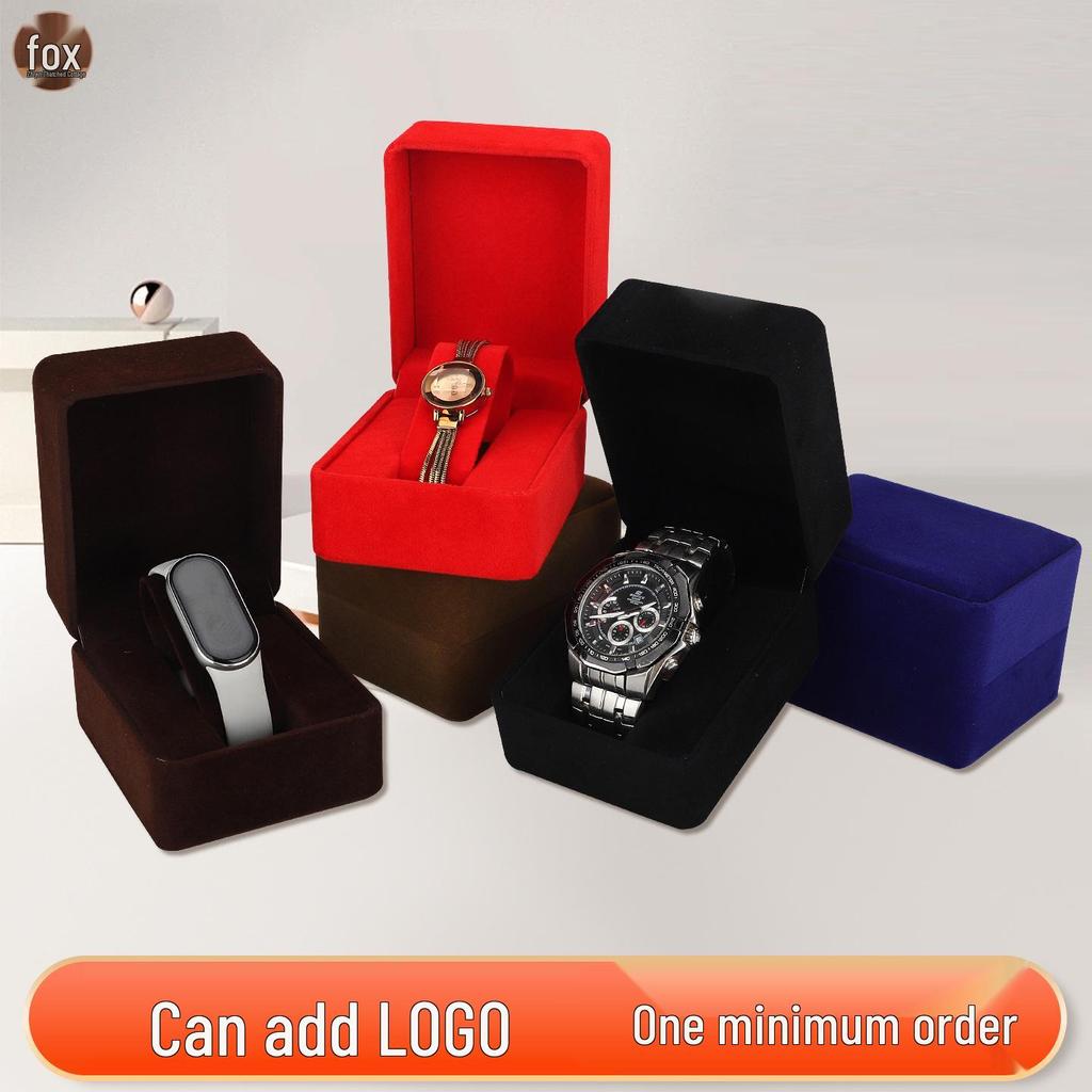 Flocking Watch Box for Men's & Women's Wristwatch Display and Storage Gift Packaging
