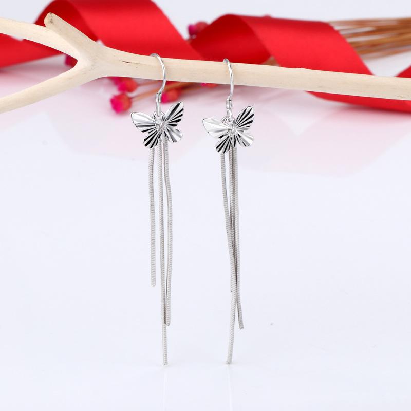 Korean Version of Fashion Temperament Trendy Retro Butterfly Earline Earrings