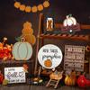 Set of 15 Fall Tiered Tray Decors Autumn Wood Sign Rustics Farmhouse Decors Table Centerpieces for Home Decorations