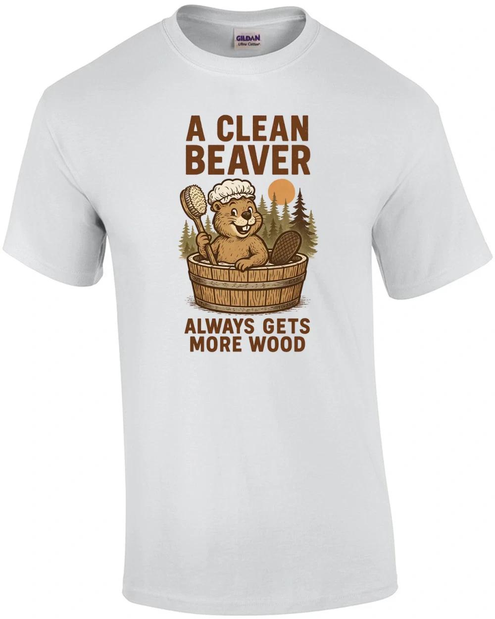 Чистый Бобер Всегда Получает Больше Дров Футболка 3XL
