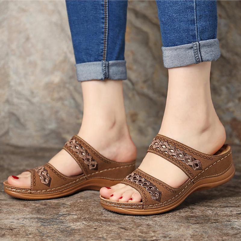 Fashion Women Sandals Fashion Wedges Shoes For Women Slippers Summer Shoes With Heels Sandals Flip Flops Women Beach Casual Shoes