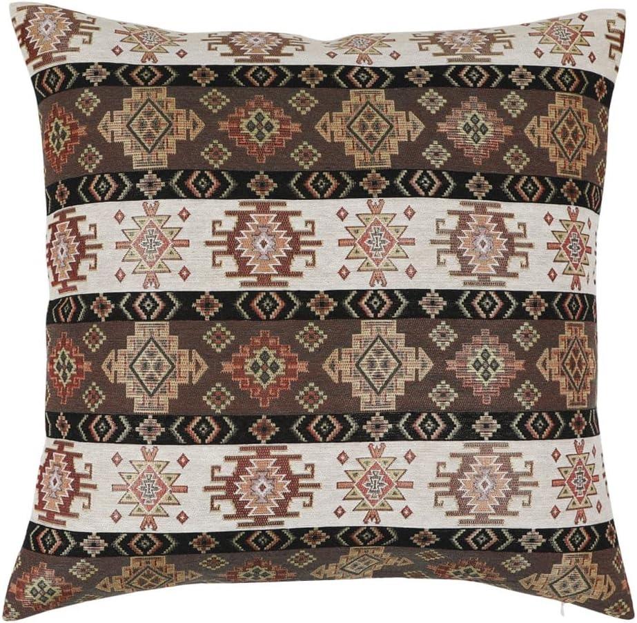 

Ethnic style pillowcases mustard yellow and cream square decorative throw pillows bohemian sofadecorative farmhouse coatcushions 45x45cm