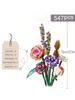 3 Arten von zusammengesetzten Blumenstrauß-Bausteinen DIY Blumenbaustein-Spielzeugset Heimdekoration Feiertagsgeschenk Geburtstagsgeschenk (Vasen nicht enthalten)
