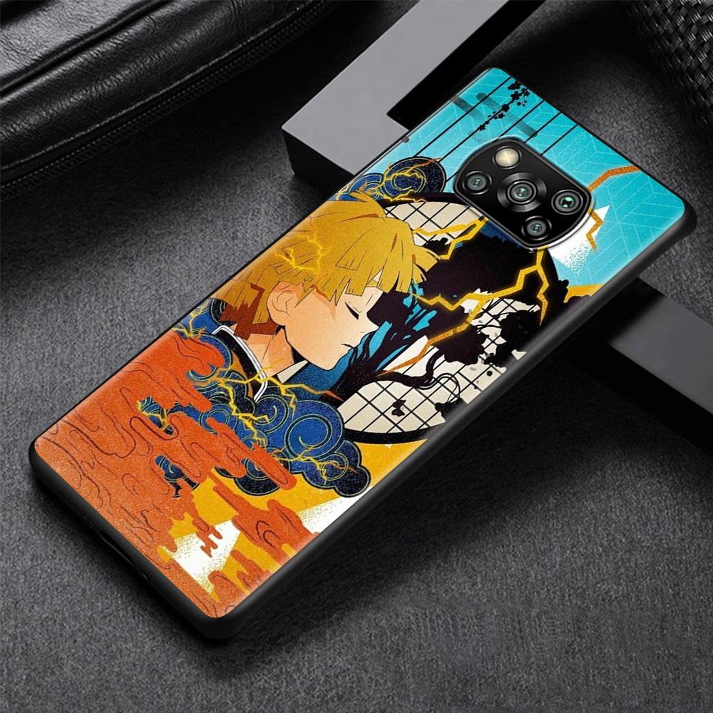 

Чехол «Убийца демонов» для Xiaomi Poco X3 X4 NFC M3 M4 Redmi Note 9S 10 9 8 Pro K40 9C 9A 7 Mi 11 Lite 11T 5G, черный мягкий чехол для телефона Redmi K40