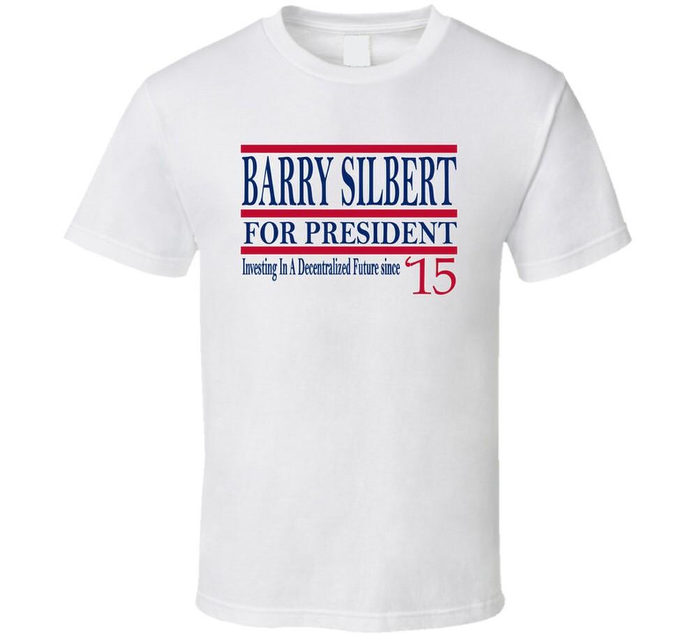 

Barry Silbert For President Investing In A Decentralized Future Since 2015 Fan T 3XL