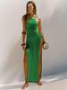 2023 Double-Sided High-Slit Knitted Sling Dress