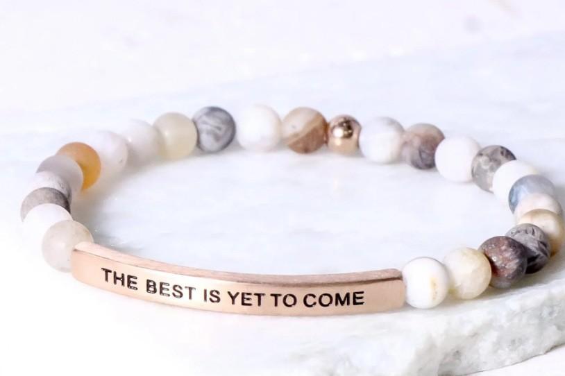 6Mm steel ball obsidian powder chalcedony stainless steel elbow lettering aquamarine bracelet