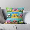 Campinganhänger Wohnwagen Quadratischer Kissenbezug Polyester Leinen Samt Bedruckt Reißverschluss Dekokissenbezug Sofa Sitzkissenbezug