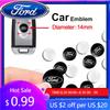 New 2026 Car Sticker 2/5/10pcs Car Key Shell Remote Case Cover Aluminum Emblem Symbol Sticker For Ford Focus Mk2 Party Mk3 Range
