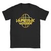 HUNTRIX Golden Logo Kpop Demon Hunters Men T Shirt  Cool Tees Short Sleeve Round Neck T-Shirt 100% Cotton Summer Clothes