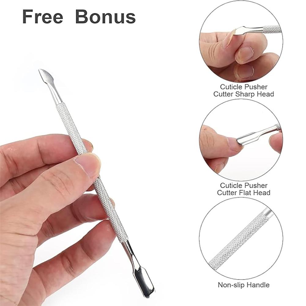 Nail Cuticle Pusher Tweezer Rainbow Cutter Nipper Clipper Dead Skin Remover Stainless Steel Manicure Nails Art Tool ManicureTool