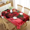 Roses Rectangular Tablecloth Roses Simple Romantic Style Valentine's Day for Dining Room Wedding Banquet Party Living Room Decor