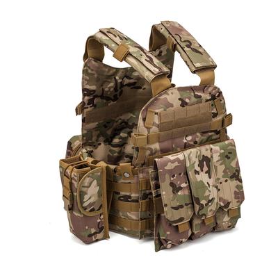 Molle CP Multicam Camouflage Tactical Vest Body Armor Plate Carrier Airsoft 6094 M4 Pouch Combat Military Army Vest Cloth Gear