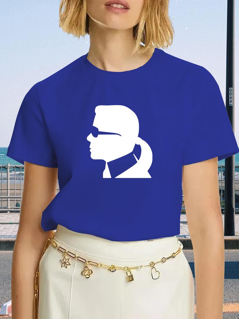 Black and White Women's T-Shirt Leisure Fashion Short Sleeve Tees High Quality Comfortable Brand T-shirt Summer Streetwear