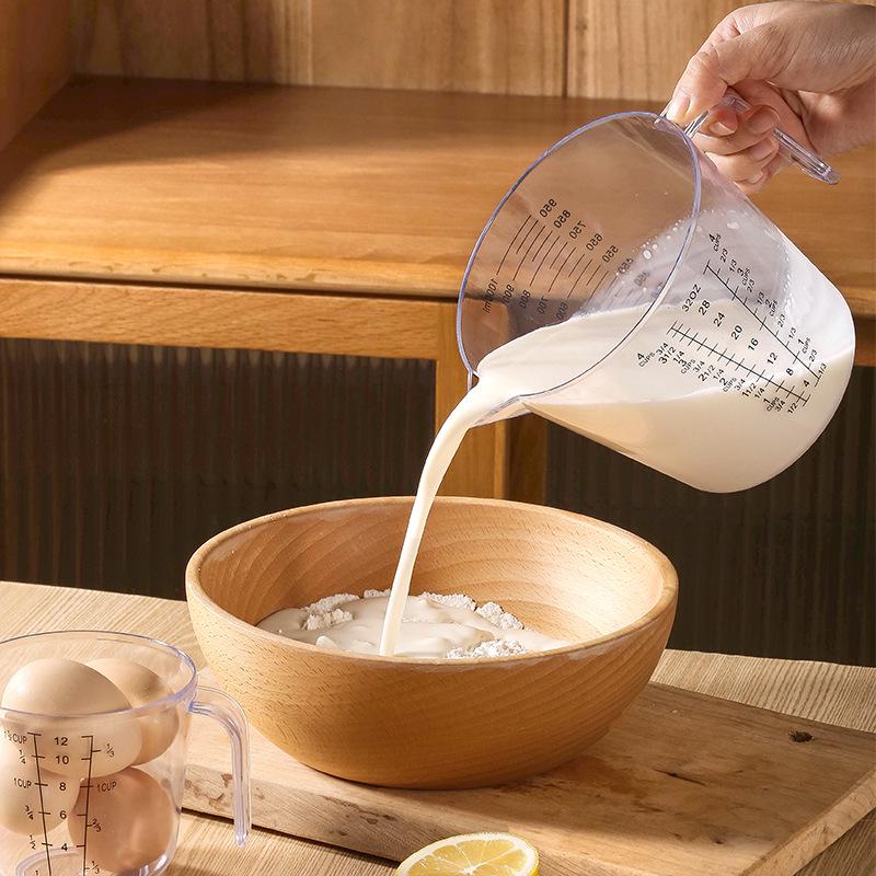Transparent Measuring Cup Cylinder - 150/300/600/1000ml Kitchen Baking Tool
