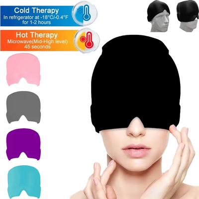 Migraine Verlichtingsmuts hoofdpijnmuts Gel Hitte Koude Therapie IJsmuts Voor Pijnverlichting Hoofdmassagemuts Stressverlichting Slaap Oogmasker