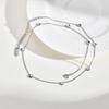 Xiaomi Vnox Stainless Steel Simple Cute Heart Charms Choker, Clavicle Chain Necklace, Gold Plated Love Chain Necklaces for Female Gift