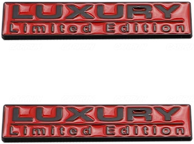 2 Pieces for Luxury Limited Edition Emblem Auto Racing MHJS6 Sport 3d Badge Rear Trunk Sticker Side Rear Board StickerCR-2Luxury
