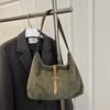 New Commuter Bag Women's Simple Casual Tote Bag Large Capacity Shoulder Bag Women's Corduroy Women's Bag Versatile