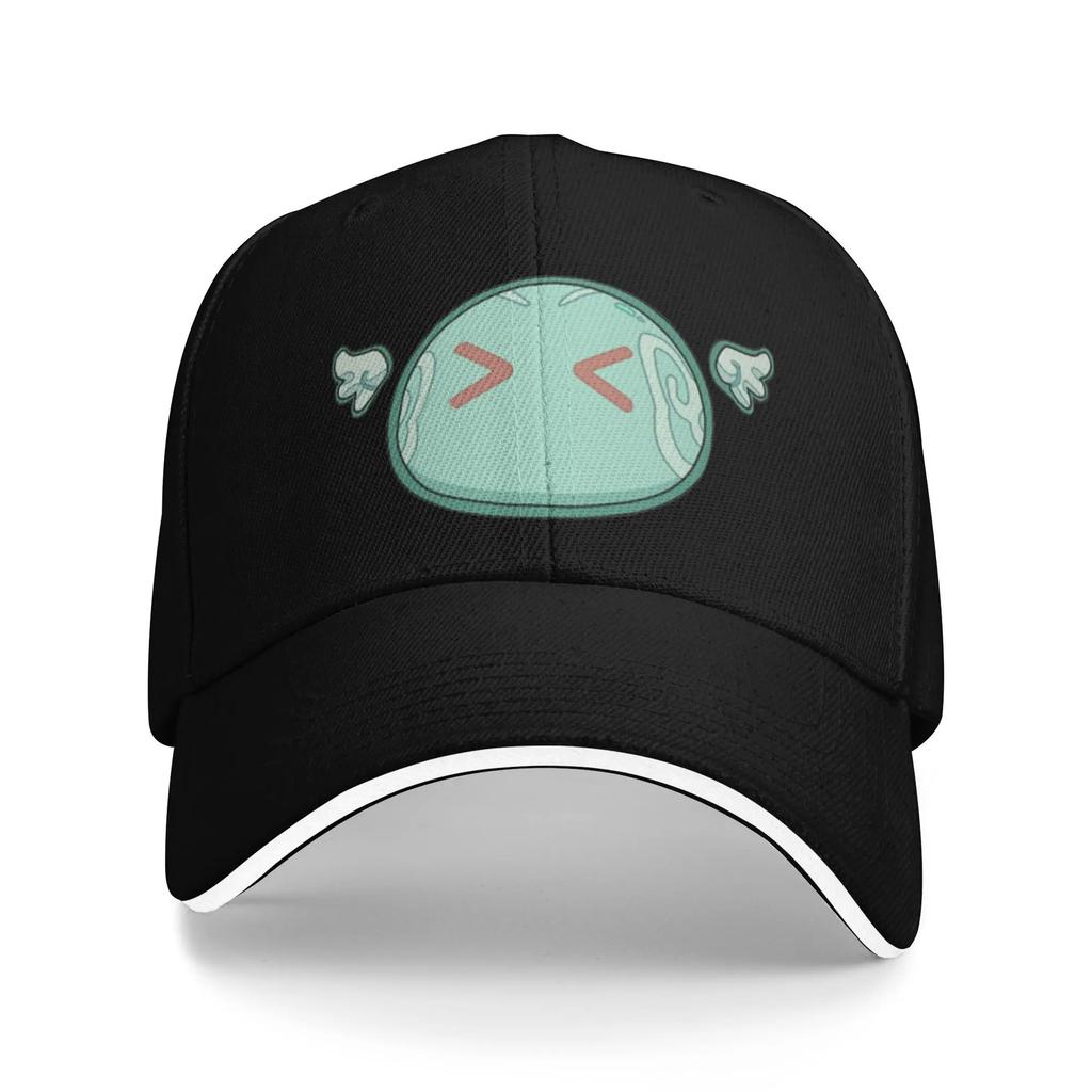 Anemo Geo Hydro Slime Genshin Impact Slime Stack Baseball Caps Casual Sandwich Caps Unisex Women Breathable Dad Hat Sport
