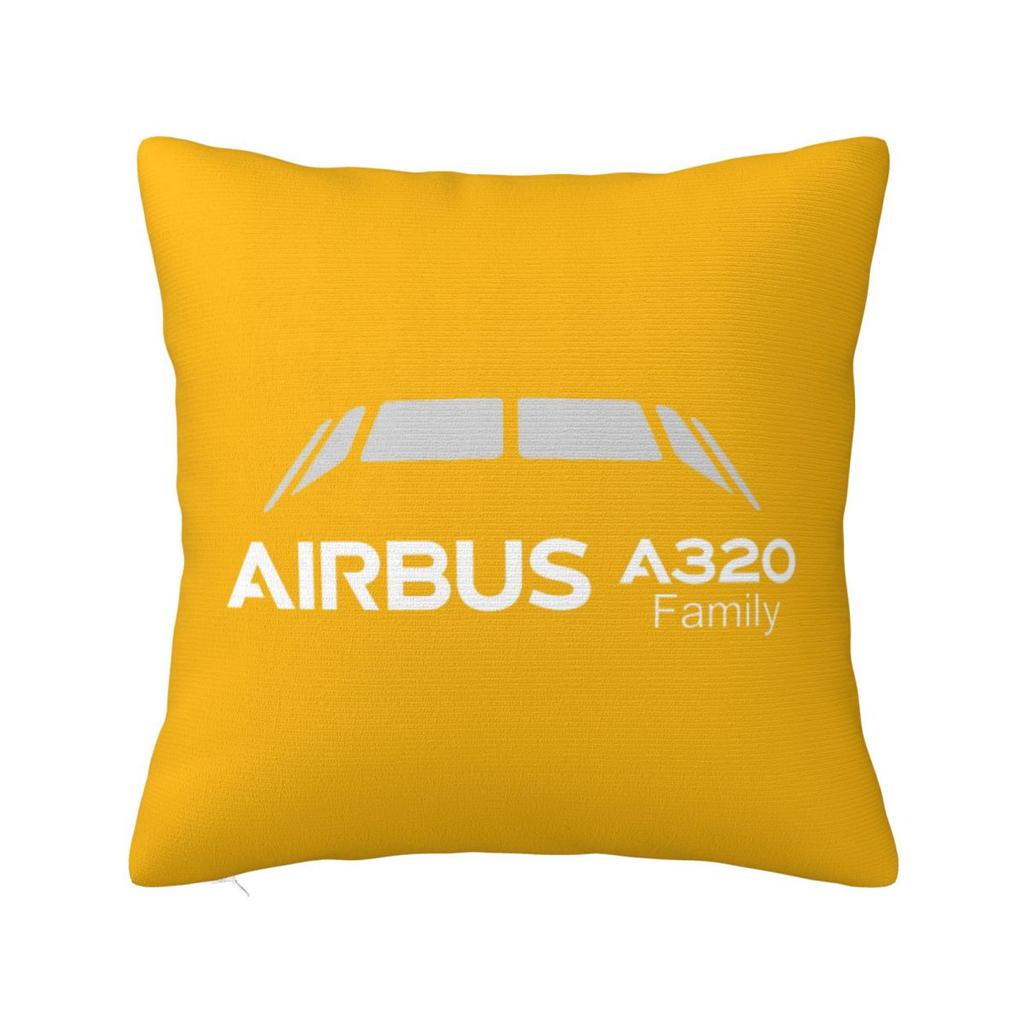 A320 Family Square Pillowcase Cushion Cover Pillow Case Throw Pillow Cover for Home Sofa Living Room