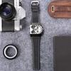 Men's Leather Band Analog Watch, Square Face, Leather Strap, Made In Japan, Black