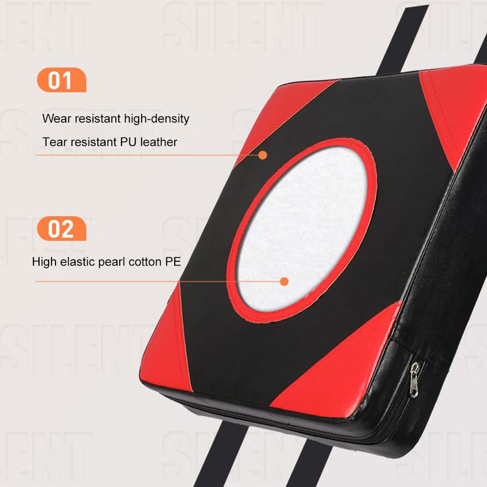Square Wall Target PU Leather Boxing Training Sandbag Adjustable Height Punching Bag Wall Punching Pad for Fitness Taekwondo