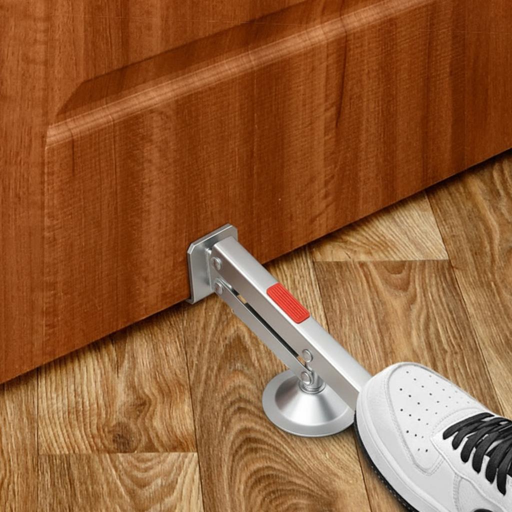 Metal Swivel Lift Tools Multifunctional Foot-Operated Door Lifter 360° Rotating Door Panel Elevator for Door Installation Gadget