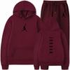 Mens Hoodie Tracksuit Set 2026 Fall Long Sleeve Sportswear Casual Outfit Gym Daily Wear