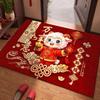 Blessing Words Goat Year Floor Mat Weaving Texture Sheep Door Mat  Spring Festival