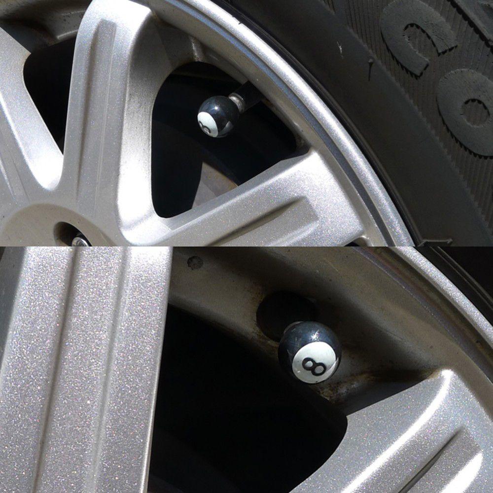 Rims Billiards Dustproof "Pool 8 Ball" Tyre Stem Air Caps Dust Cover Wheel Caps Valve Stem Caps