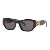 Balenciaga Solid Lens Irregular Shape Sunglasses Unisex Sunglasses Black BB0311SK001