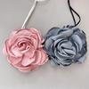 Exaggerated Flower Rope Necklace Eye catching Tie Up Floral Choker Chain Jewelry for Women Elegant Flower Necklace
