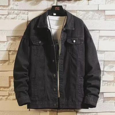 Men's Trendy Loose Denim Jacket - Hong Kong & Korean Style for Spring and Autumn