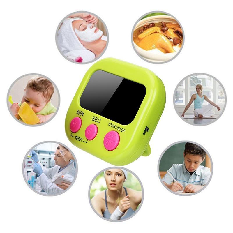 LED Counter Display Alarm Clock Electronic Countdown Sports Magnetic Digital Timer Kitchen Cooking Shower Study Stopwatch3