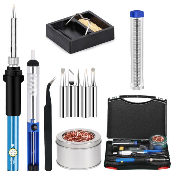 Buy 12Pcs Soldering Iron Kit Heat Insulation 60W Thermostatic ...