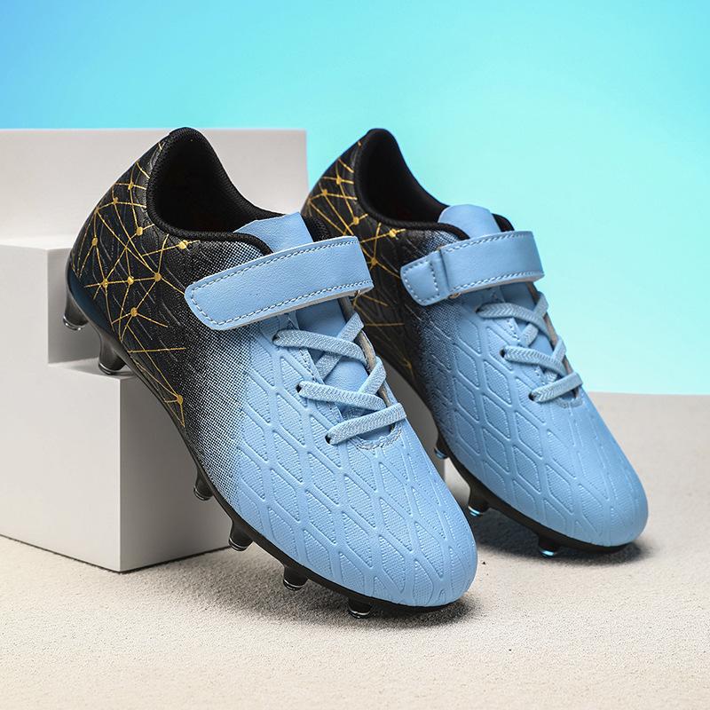 Large size football shoes men and women children broken nails tf artificial turf AG nails leather feet school game training shoes children