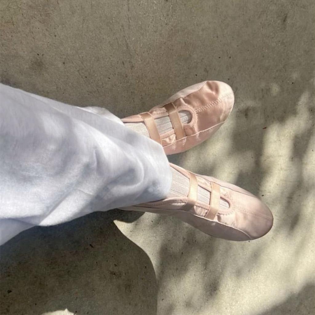 IPPEUM Ballet Flat Shoes 2025 New Fall Pink Flats Ballerina Mary Janes Shoe