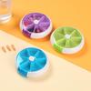 Portable 7-Compartment Travel Medicine Box - Mini Sealed Pill Storage for One Week