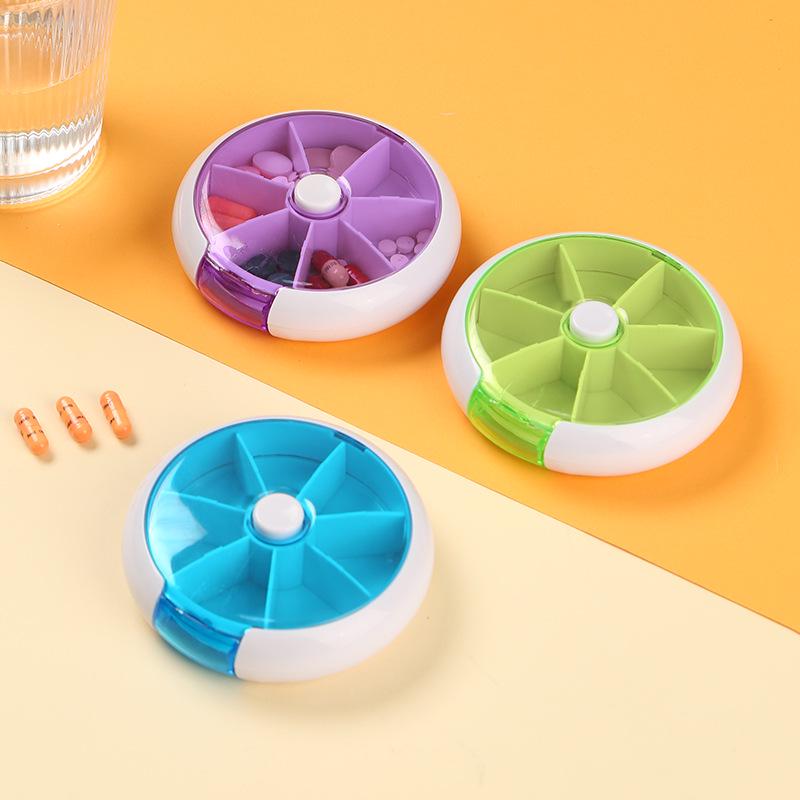 Portable 7-Compartment Travel Medicine Box - Mini Sealed Pill Storage for One Week