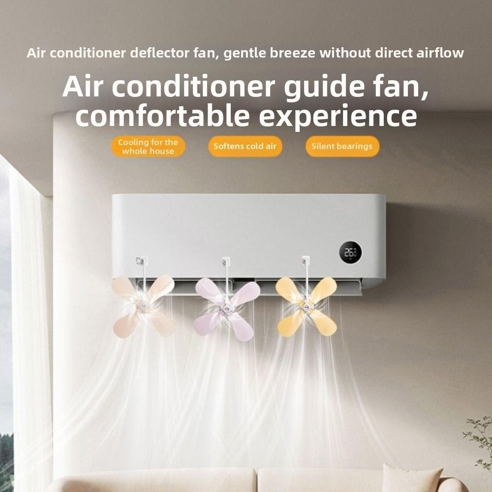 3Pcs Anti Direct Blowing Air Conditioning Ventilator Wall Mounted Air Conditioner Vent Fan Library
