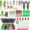 79pcs Fishing Lures Kit for Bass, Trout, Salmon – Topwater Jigs, Minnows, Poppers, Spoons, Soft Worms – Compatible with All Rods