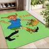Custom Name Pippi Horse Adventure Carpet Rug Customizable Soft Washable Anti-Slip Home Living Room Sofa Mats Personalized Rug. 0909326