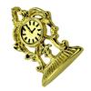 1:12 Miniature Golden Clock Dollhouse Diy Doll House Decor Accessories