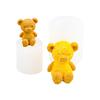 3D Cute Bear Silicone Mold for Aromatherapy Candles, Decorative Plaster, and Epoxy Resin.