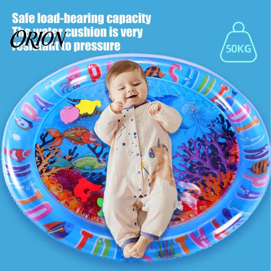 Safe Water Mat for Newborns Inflatable Splash Pad Toddlers, Thickened PVC Outdoor Sprinkler Play Stable Tummy Time Floor Babies, Sensory Toy