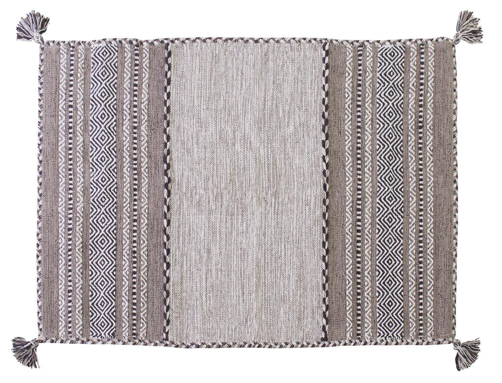 AZUMAYA Chenille Rug, Gray