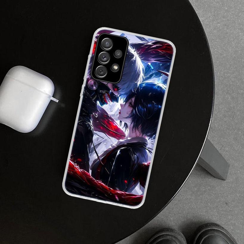 Ghoul Tokyo Touka Kirishima Phone Case Cover for Samsung Galaxy A12 A22 A32 A52 A72 A02S A51 A50S A31 A20S A10S Note 20 Ultra 10