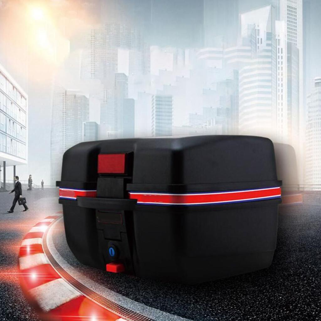 Motorcycle Tail Trunk Waterproof Impact Resistant Scratch Resistant Motorcycle Rear Top Box for Electric Vehicle Scooter