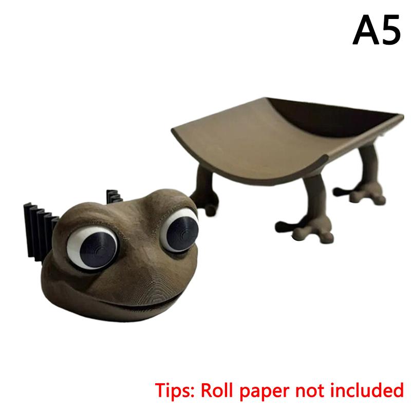 

Держатель для рулона туалетной бумаги в виде свиньи, держатель для рулона туалетной бумаги в виде лягушки, подставка для хранения бумажных салфеток, напечатанная на 3D-принтере, милый декор для ванной комнаты